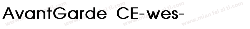 AvantGarde CE-粗体wes字体转换
